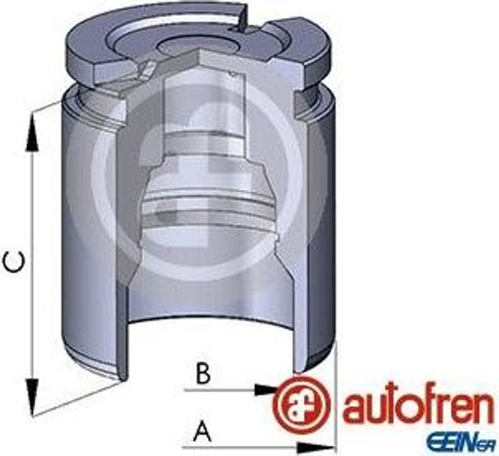 AUTOFREN SEINSA D025126 Kolben, Bremssattel OE 8E0615423F kompatibel mit A4 8D, A4 8E, A4 8H, A6 4A, A6 4B, A8 4D, Voyager, Freemont, S-Type, XJ, P...