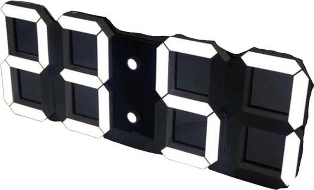 Horloge numérique 3D pour bureau et salon avec grand affichage lumineux