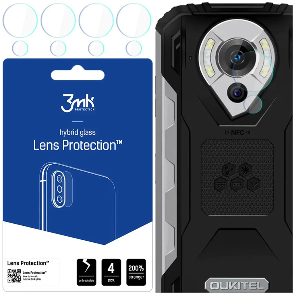Offerta Kit 4 Lenti Oukitel WP16 3mk Lens Protect - Spedizione 24h