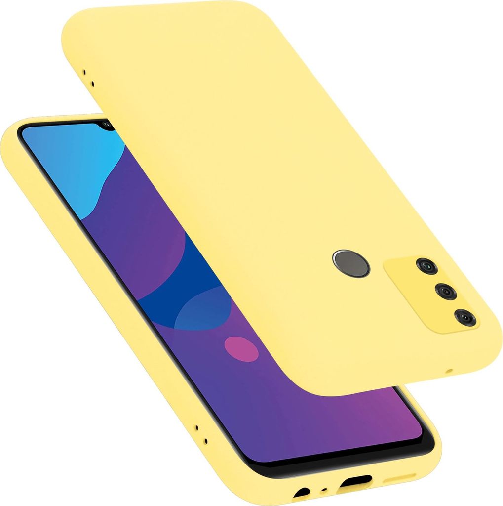Cadorabo Schutzhülle für Honor 9A Hülle in Gelb Handyhülle Case Cover TPU Etui