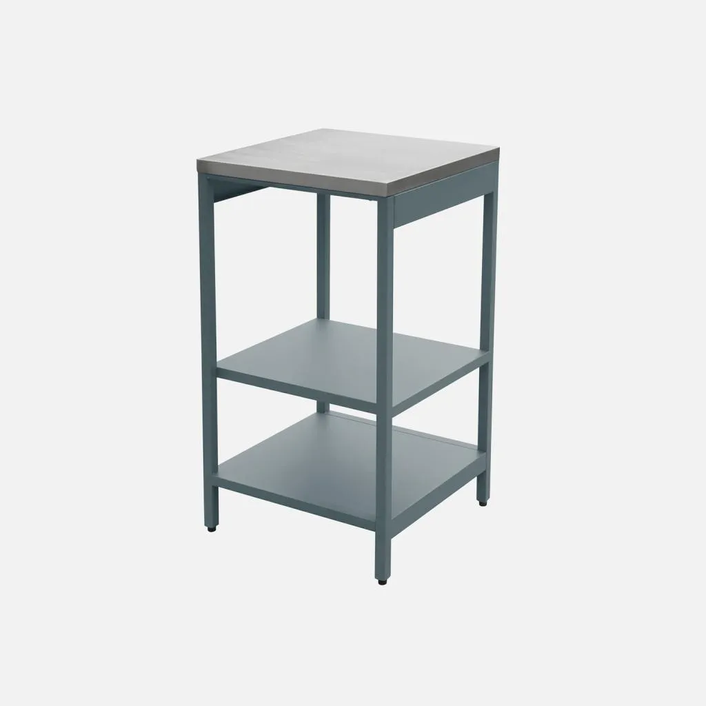 Scaffale Esterno Acciaio Blu Grigio 49cm | Mobile Lavanderia e Giardino