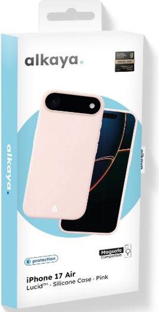 alkaya LUCID Handy Schutzhülle Silikon kompatibel Magsafe iPhone 17 Air, pink