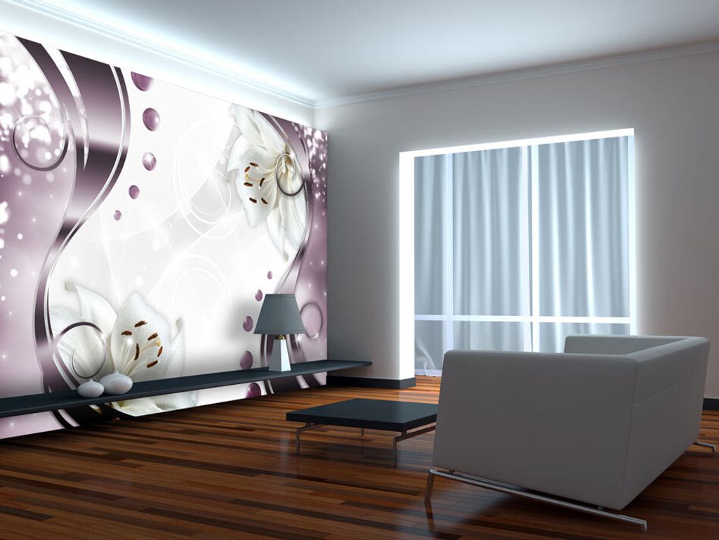 Vlies Fototapete 400x280 cm Tapeten Wandtapete XXL Blumen Abstrakt b-A-0151-a-c