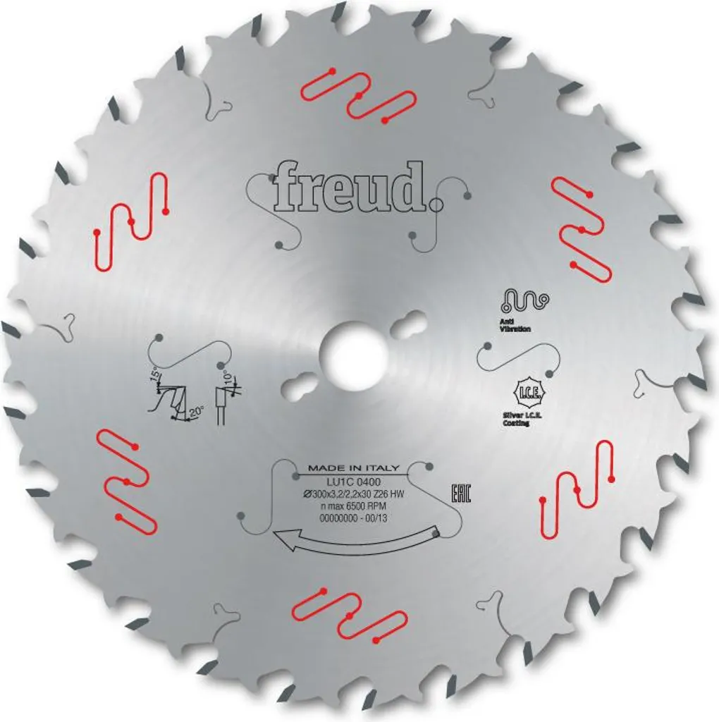 Lame Freud 315 mm dent BA carbure pour débit rapide bois tendre dur