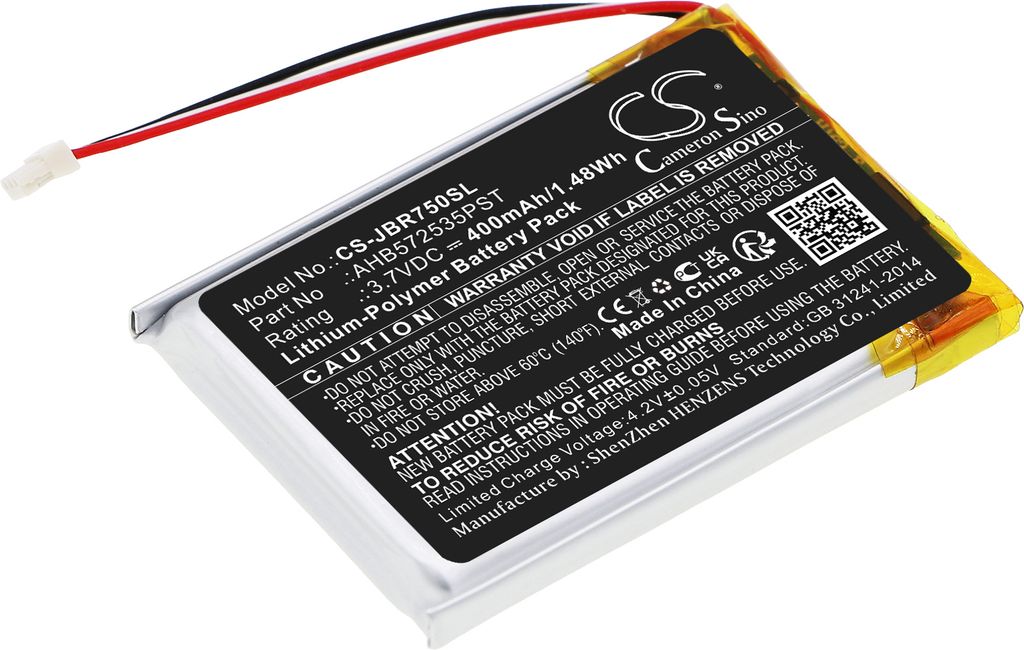 TECHTEK Akku Kompatibel mit [Jabra] Evolve 75 Ersetzt AHB572535PST