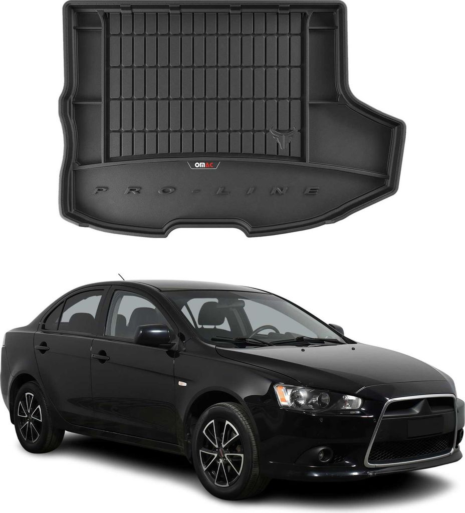 OMAC Gummi Kofferraumwanne für Mitsubishi Lancer Sportback 2007-16 mit Subwoofer