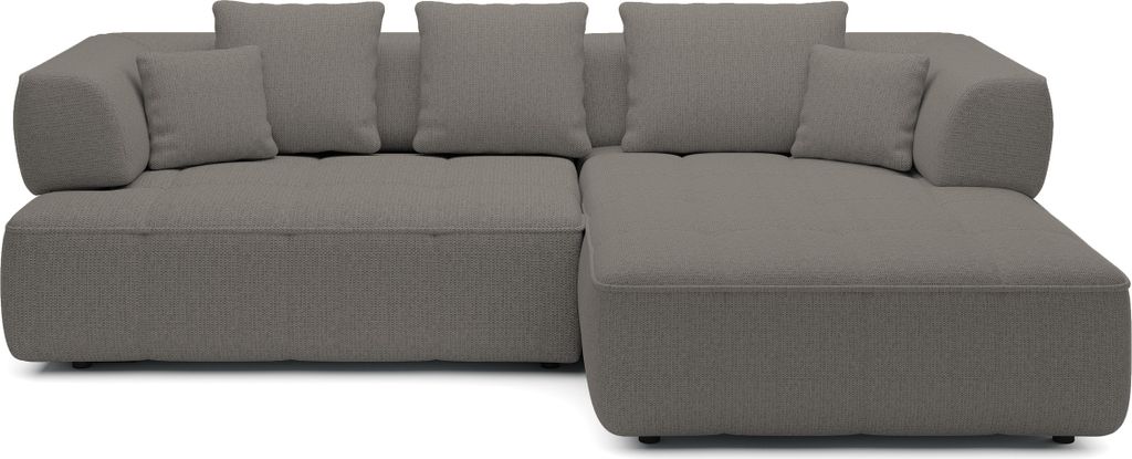 DomoHome Avangarde Ecksofa Moderne Eckcouch mit Verstellbarer Sitztiefe Wasserabweisendem Aragon-Stoffbezug und Hochwertiger Polsterung Linkes Layo...