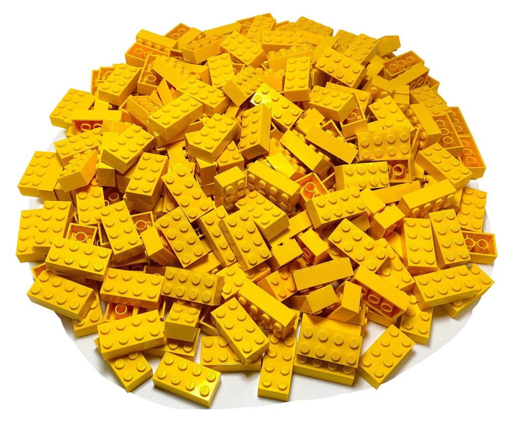 LEGO® 2x4 Steine Bausteine Gelb - 3001 NEU! Menge 100x Produktbild 