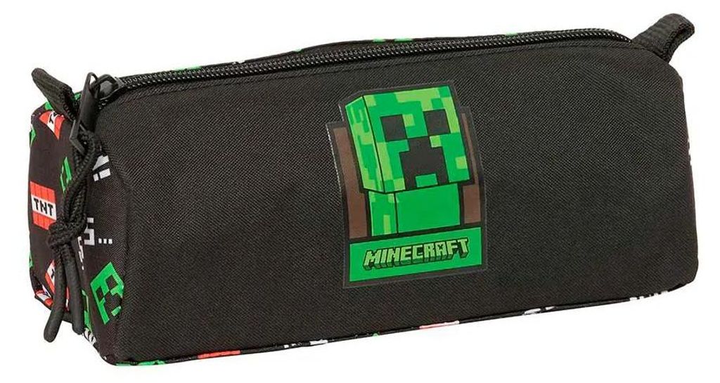 Safta Minecraft 21x8x7 Cm Mäppchen Schwarz  Mann Schwarz Produktbild 