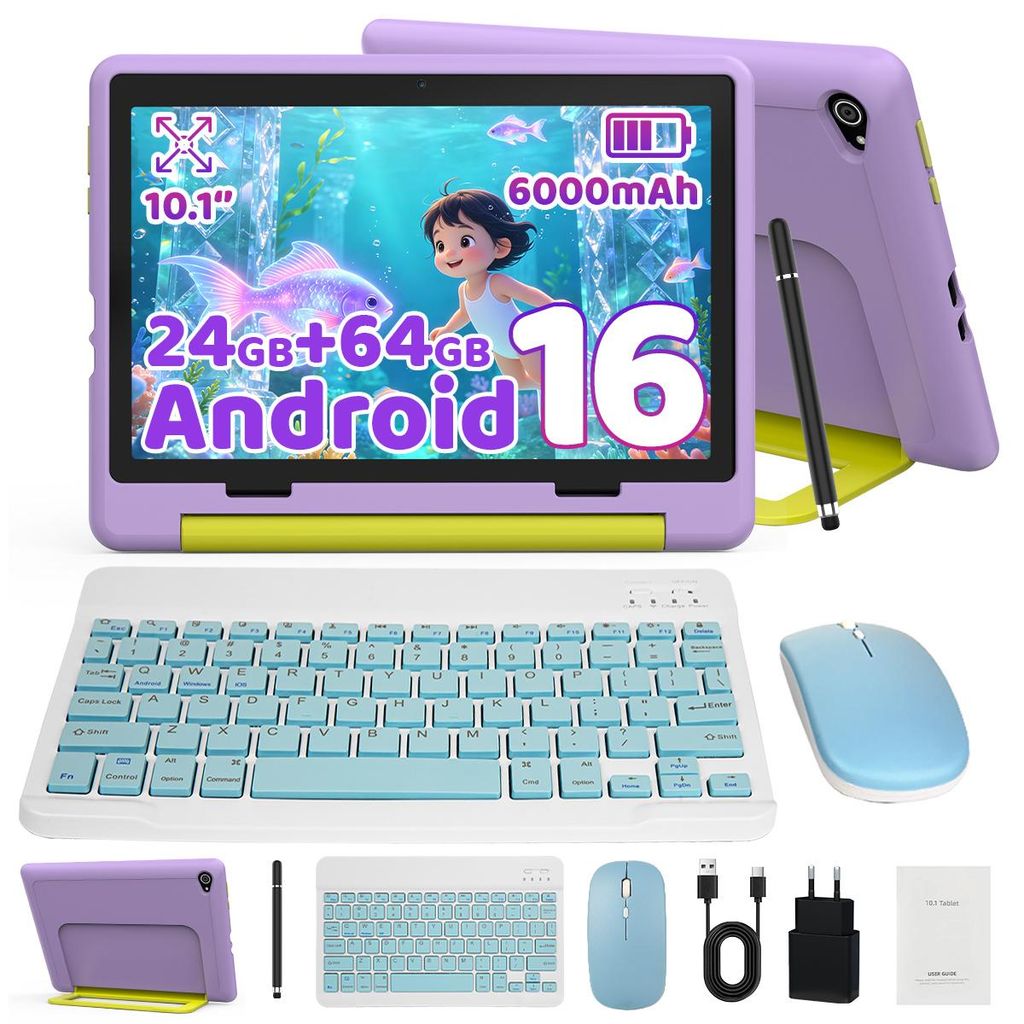 JENBIZZ Kinder Tablet Android 16 s 10-palcovým displejom, Obrázok produktu 