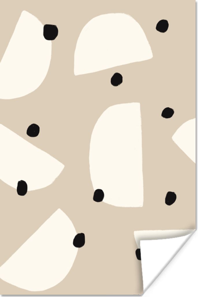 MuchoWow Poster Pastell - Abstrakt - Design 60x90 cm - Wanddekoration