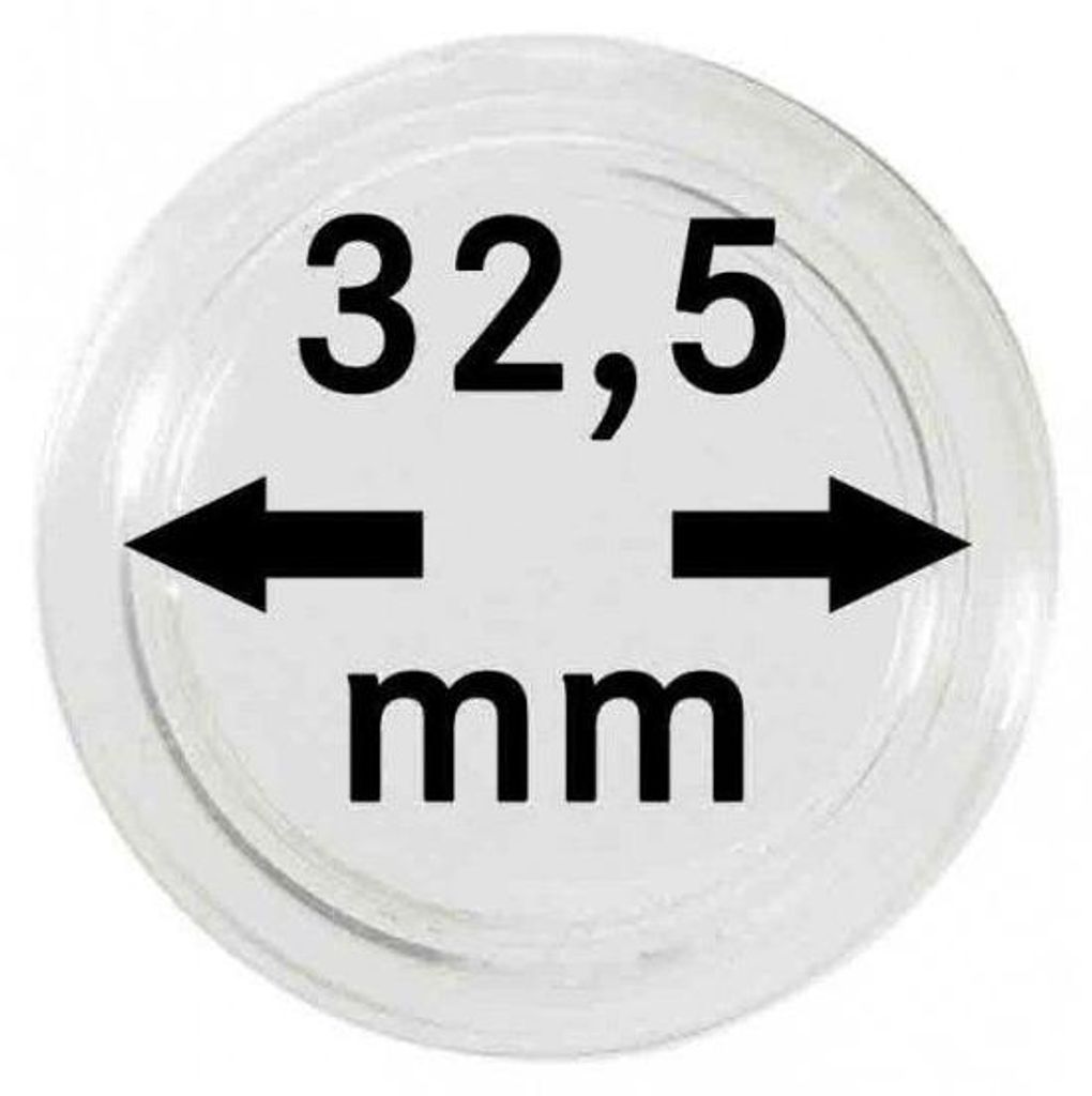 Lindner 2251325 Münzkapseln 32,5 mm-100er Pack Produktbild 