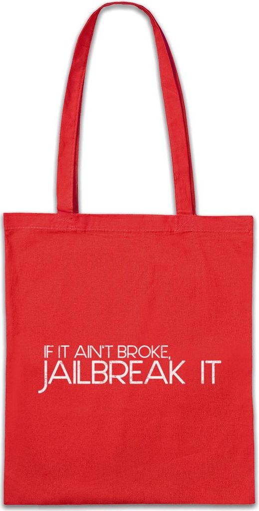 Urban Backwoods If It Ain't Broke, Stofftasche, Farbe: Rot