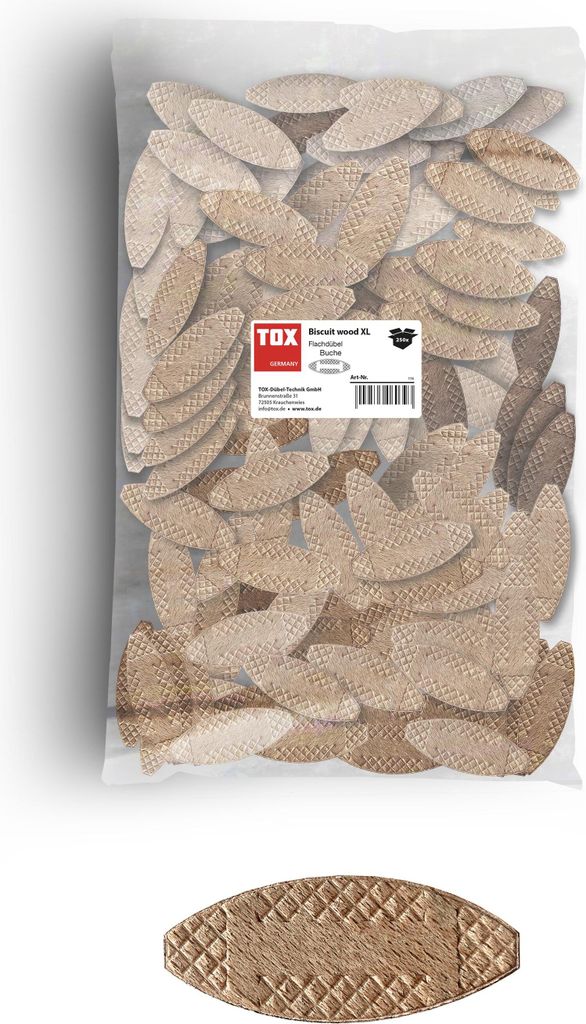 TOX 015600201 TOX BISCUIT WOOD P0 015600201 Flachdübel, 250 Image du produit 