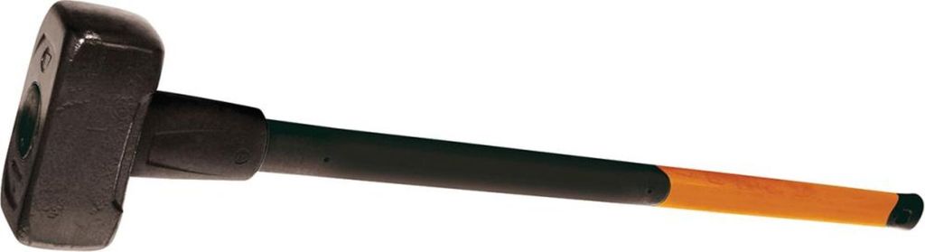 A Fiskars sledgehammer is shown against a white background.