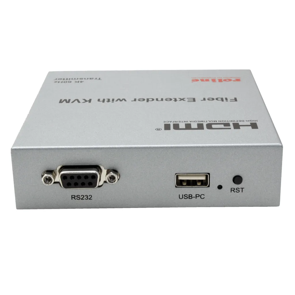 Extenseur KVM ROLINE 14.01.3363 - Ultra HD 4K60 et Portée 20km par LWL - 3