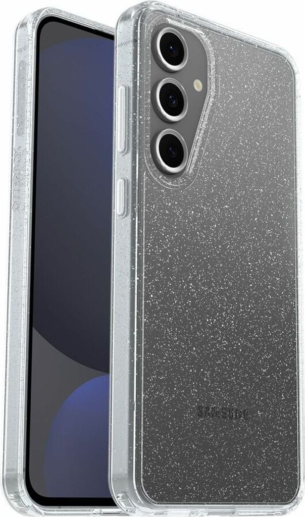 OtterBox Symmetry Series Clear Hülle für Samsung Galaxy S24 FE Smartphone - Stardust (Glitter transparent) - Sturzsicher - Polycarbonat (PC), Pla...