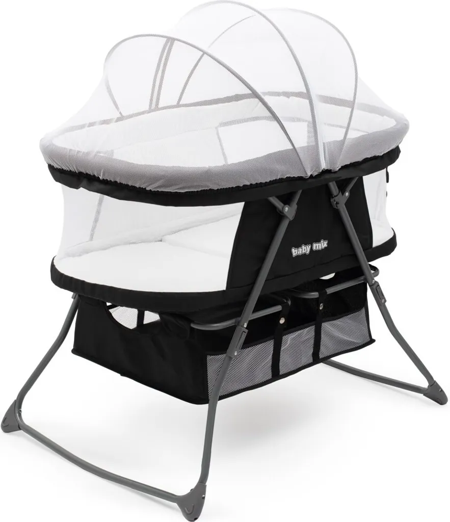 Lit bébé pliant DreamyNest noir pour partir en vacances et dormir partout