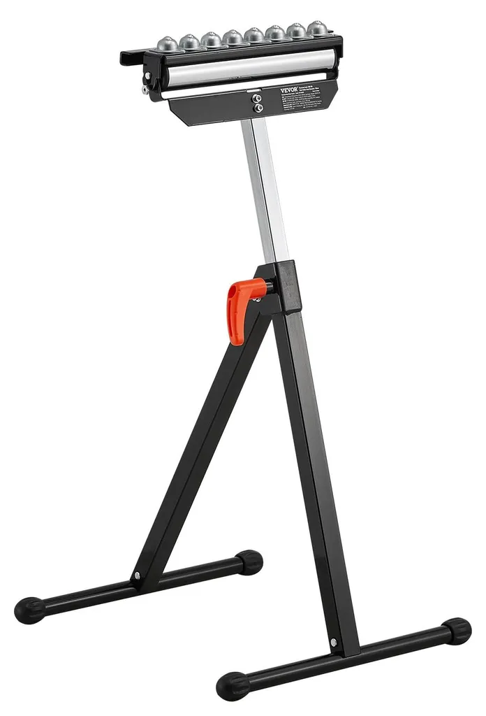 Servante d'atelier à rouleau réglable 68-108 cm pour sortie de scie