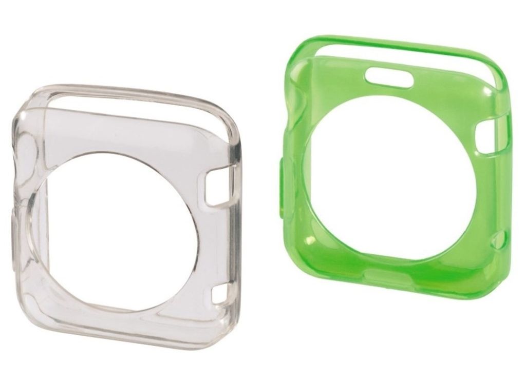 Schutzhüllen-Set Klar/Grün für Apple Watch 38mm Series 0-3