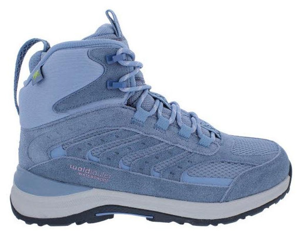 Waldläufer Bootie H-Debby mit wasserdichter Tex-Membran 779971-100-198, Velourleder u. Mesh, Blau, Weite H 43