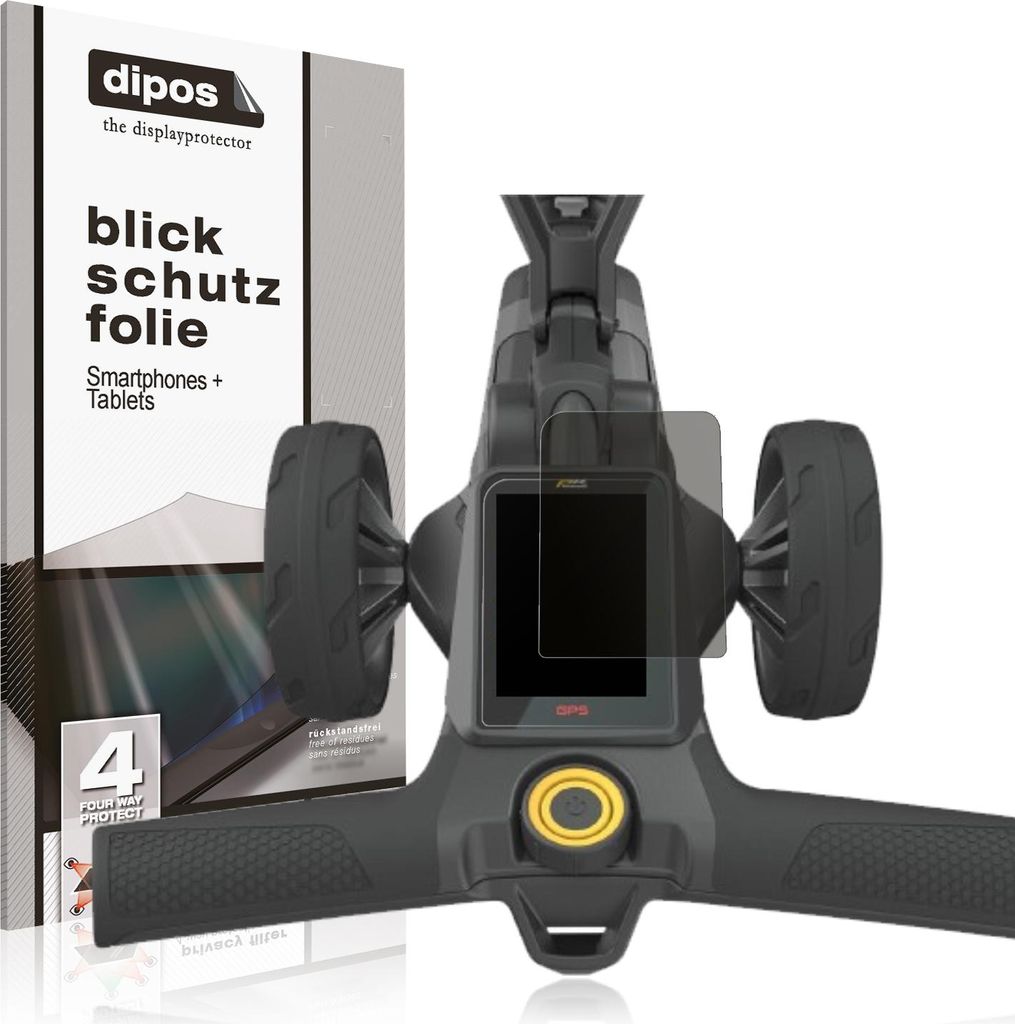 Blickschutzfolie für PowerKaddy Ct10 matt Schutzfolie Folie Display Schutz dipos