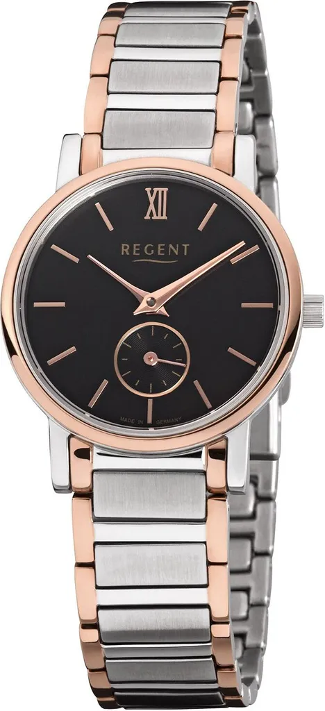 Montre Bracelet pour Femme Regent GM 1410 en Métal Argenté et Or