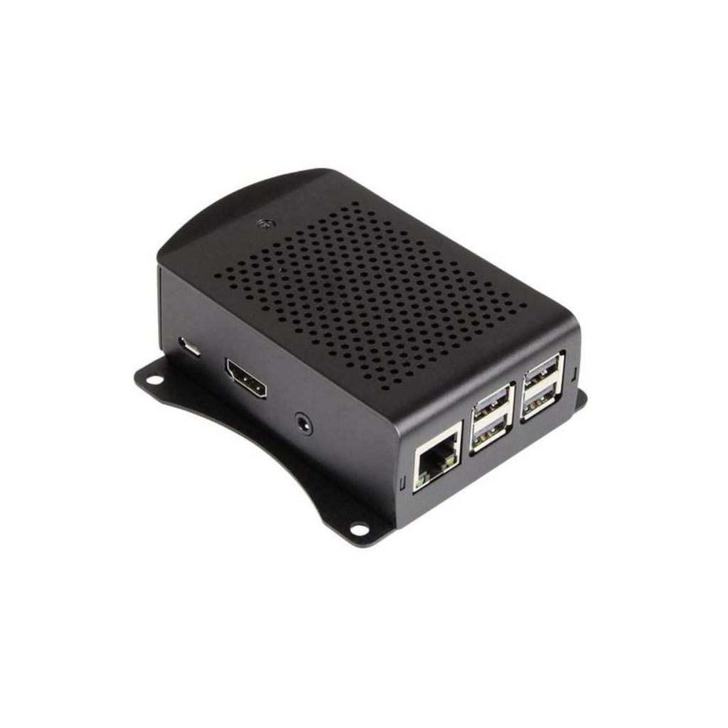Carcasa de aluminio para Raspberry Pi 4 B (negra, para Imagen del producto 