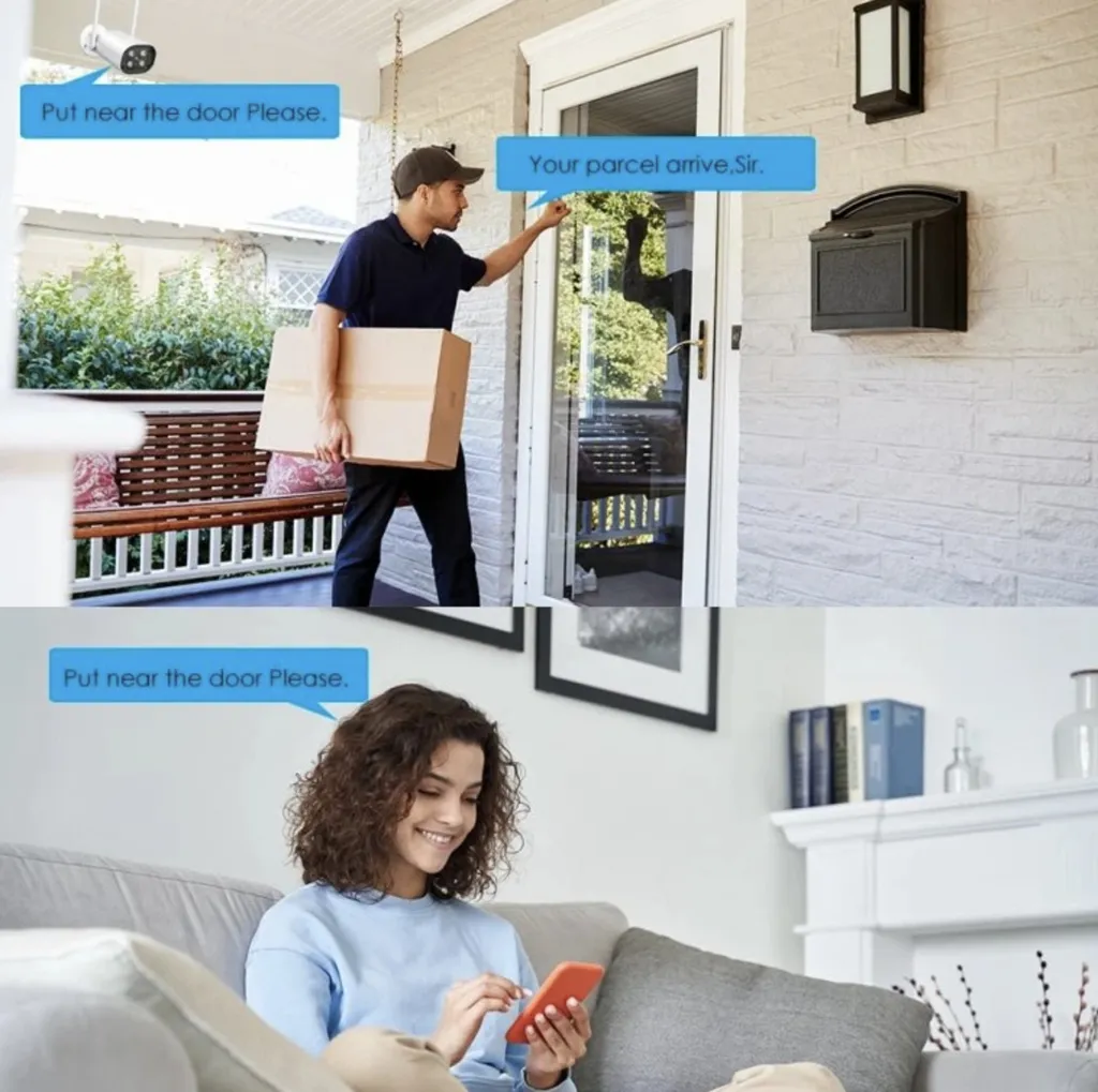 Caméra de surveillance extérieure WiFi BOT NA5 4MP Haute Définition IP66 - 9