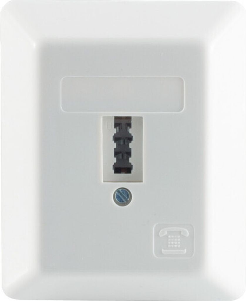 Telefon-Anschlußdose TAE U Universal F+N weiß AP