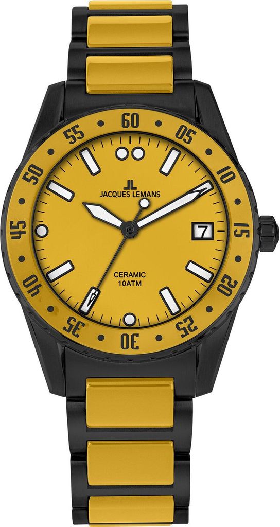 Jacques Lemans 42-10I Liverpool Ceramic Herrenuhr 42mm 10ATM