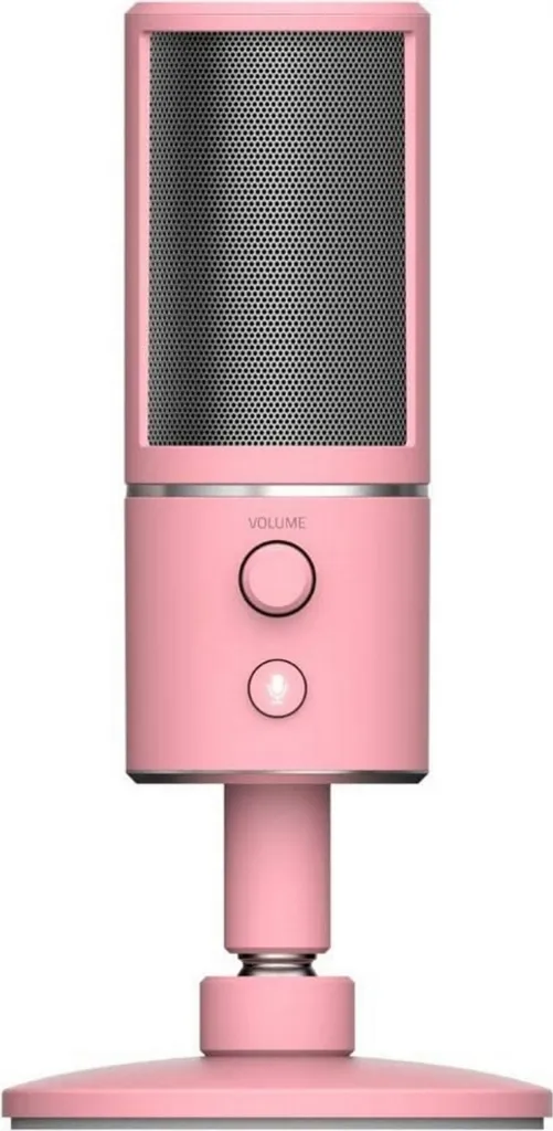 Microphone USB Razer Seiren X rose sans bruit de clavier pour stream