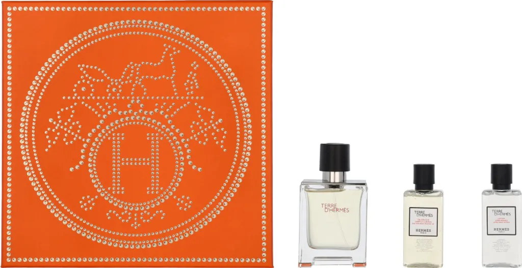 Coffret Parfum Homme Terre d'Hermès Eau de Toilette et Soins du Corps