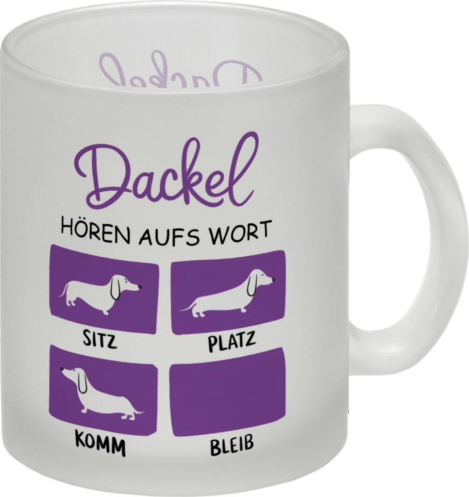 Dackel Liebe - Dackel Glas Tasse