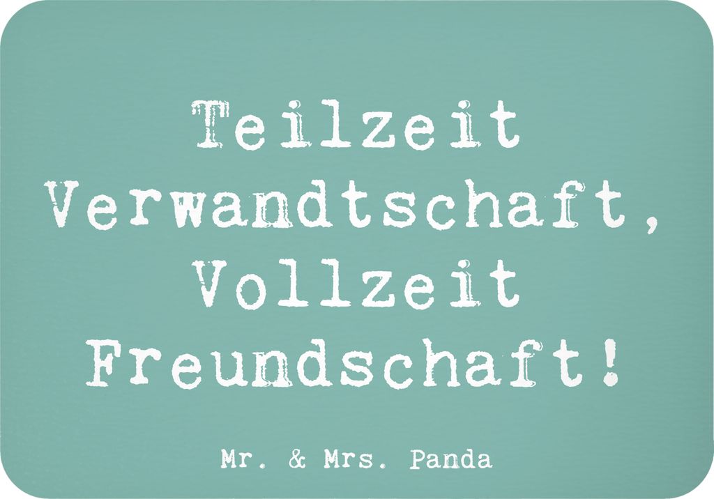Mr. & Mrs. Panda magnet Spruch Halbbruder Freundschaft - Meeresbrise - Geschenk, whiteboardmagnet, mdf, Verbundenheit, Kühlschrankmagnet, zettelha...