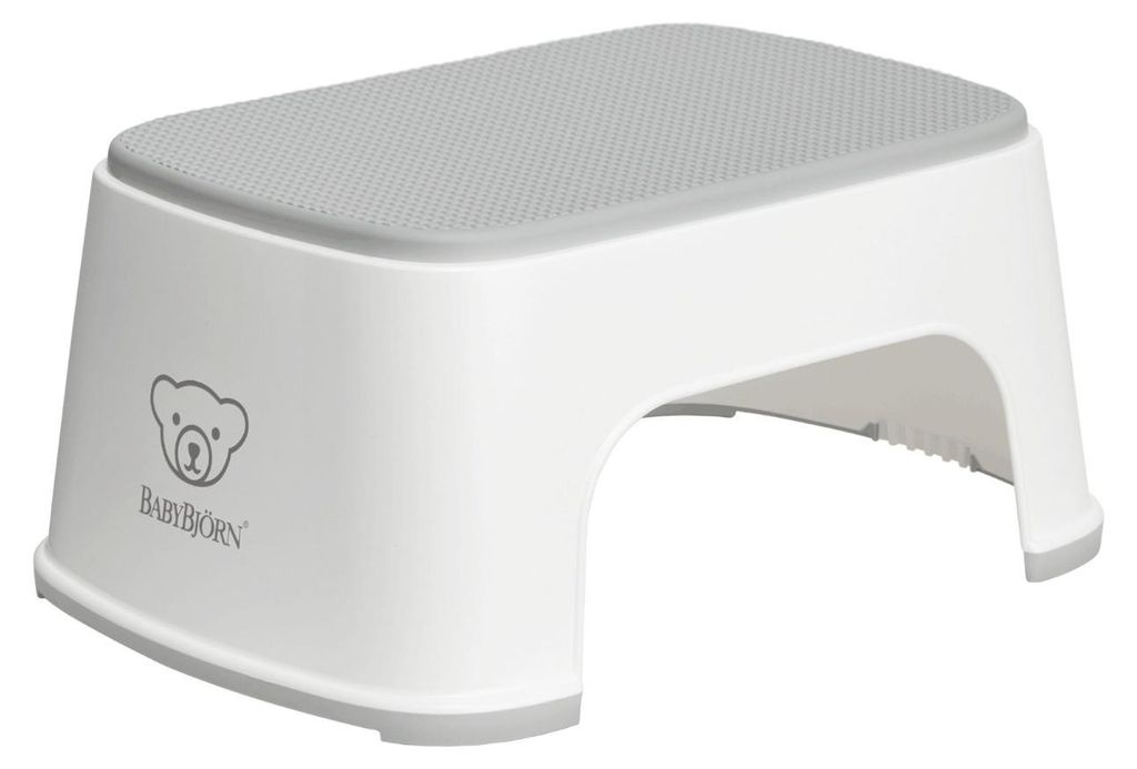BabyBjörn Tritthocker Weiß / Grau Produktbild 