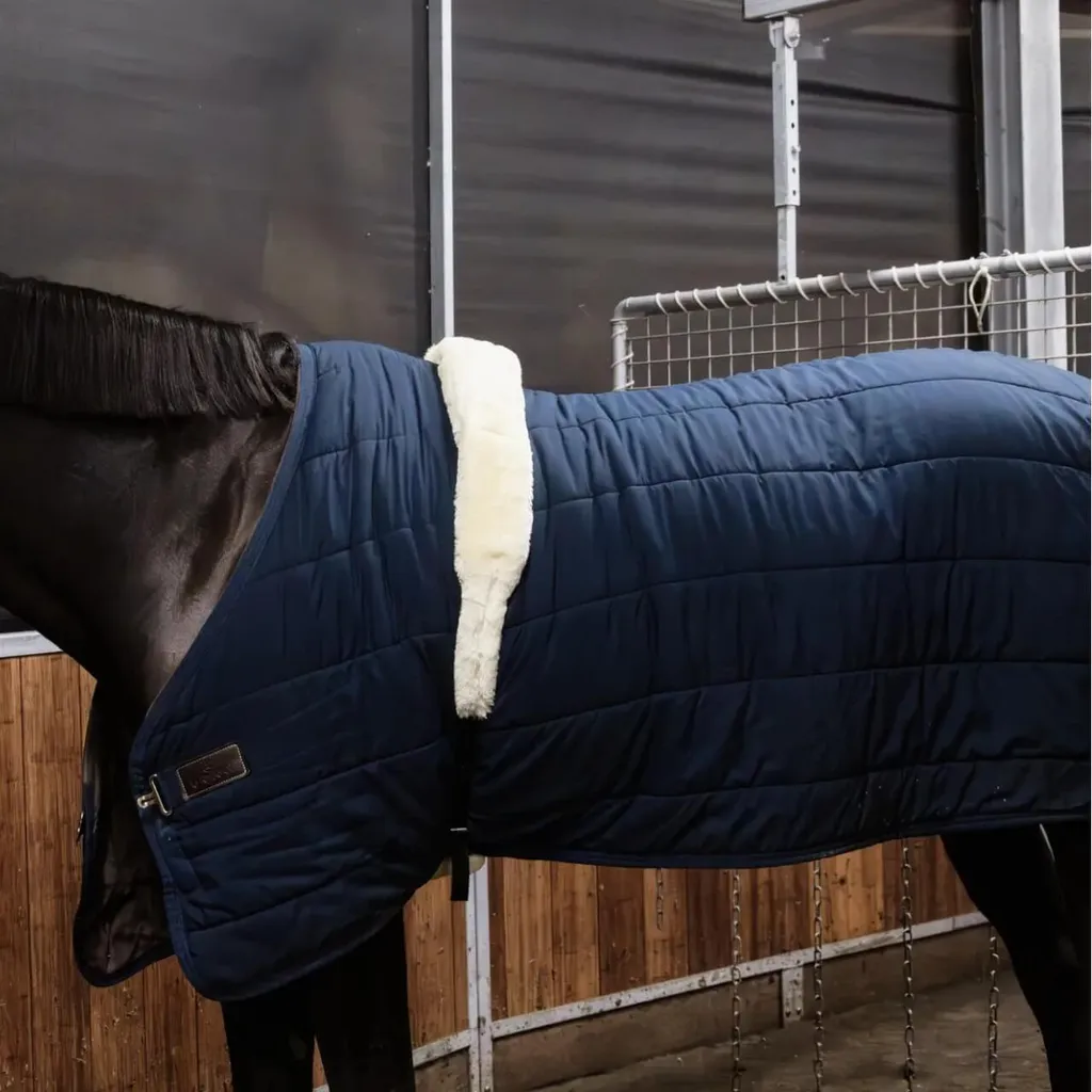 Sangle de Marcheur pour Cheval en Nylon Doublée Fourrure de Mouton - 4