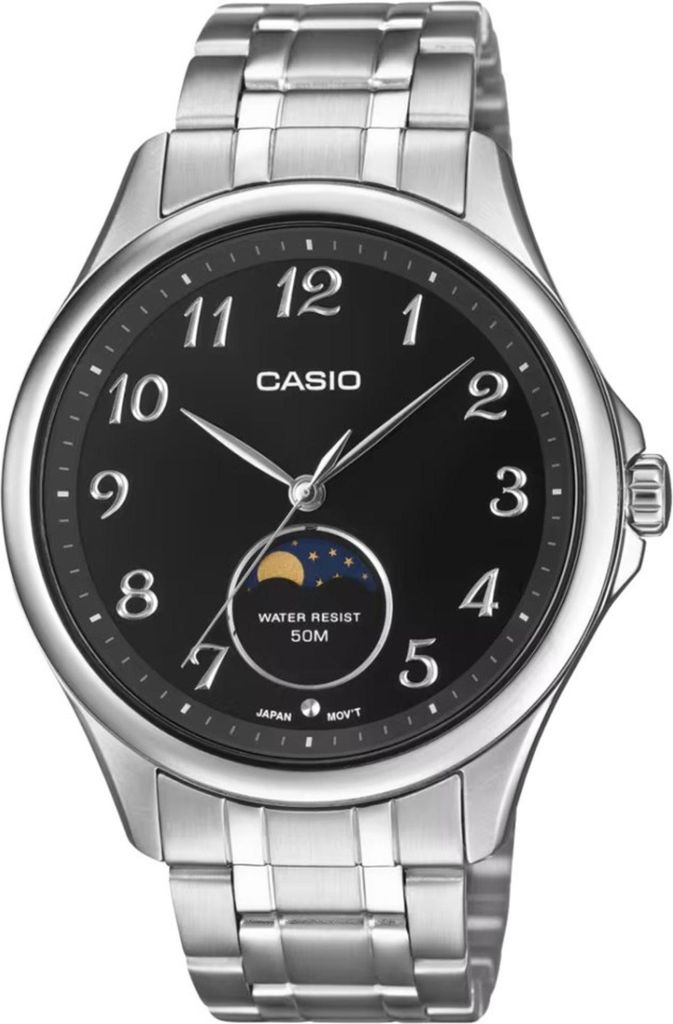 Casio Uni Uhr Timeless MTP-M110D-1AVER Quarz, Schwarz