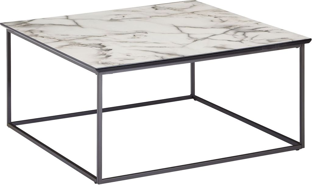 FineBuy Couchtisch Eckig 80x80 cm Wohnzimmertisch Weiß Produktbild 6