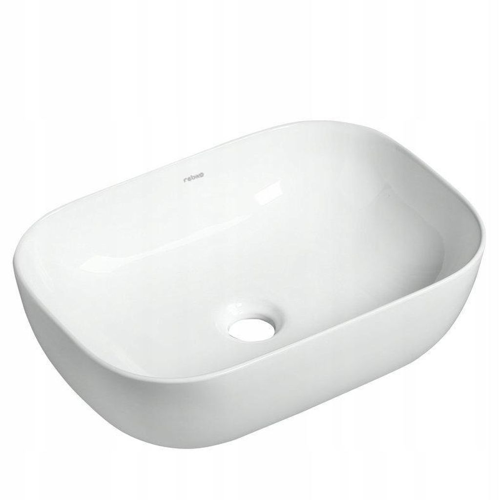Lavabo rettangolare in Vetroceramica da appoggio su piano Immagine del prodotto 