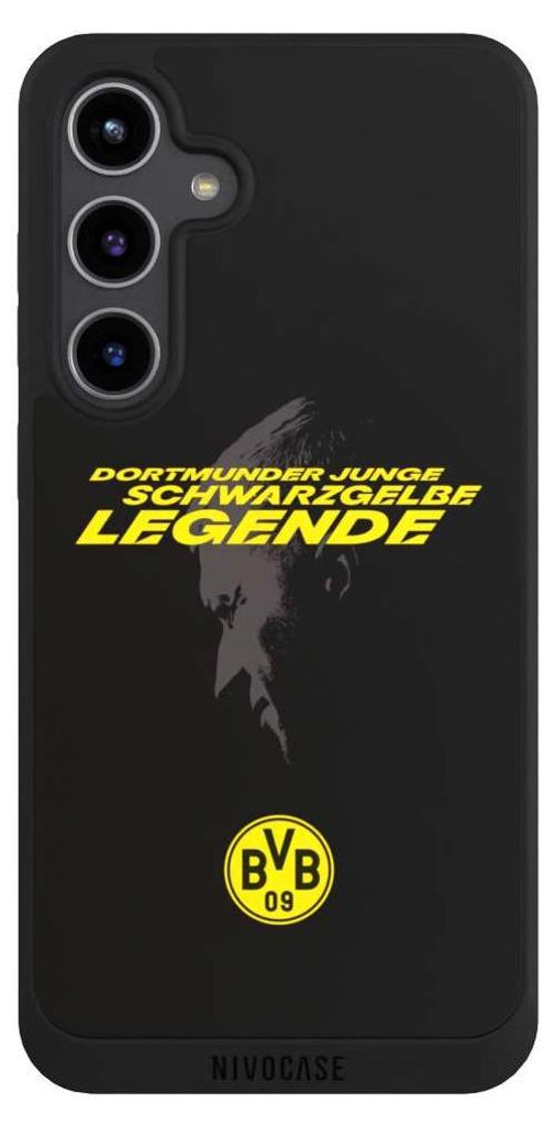 NIVOCASE Handyhülle für Samsung Galaxy S24+ Hülle NIVOpure Case Schwarz BVB Borussia Dortmund Marco Reus