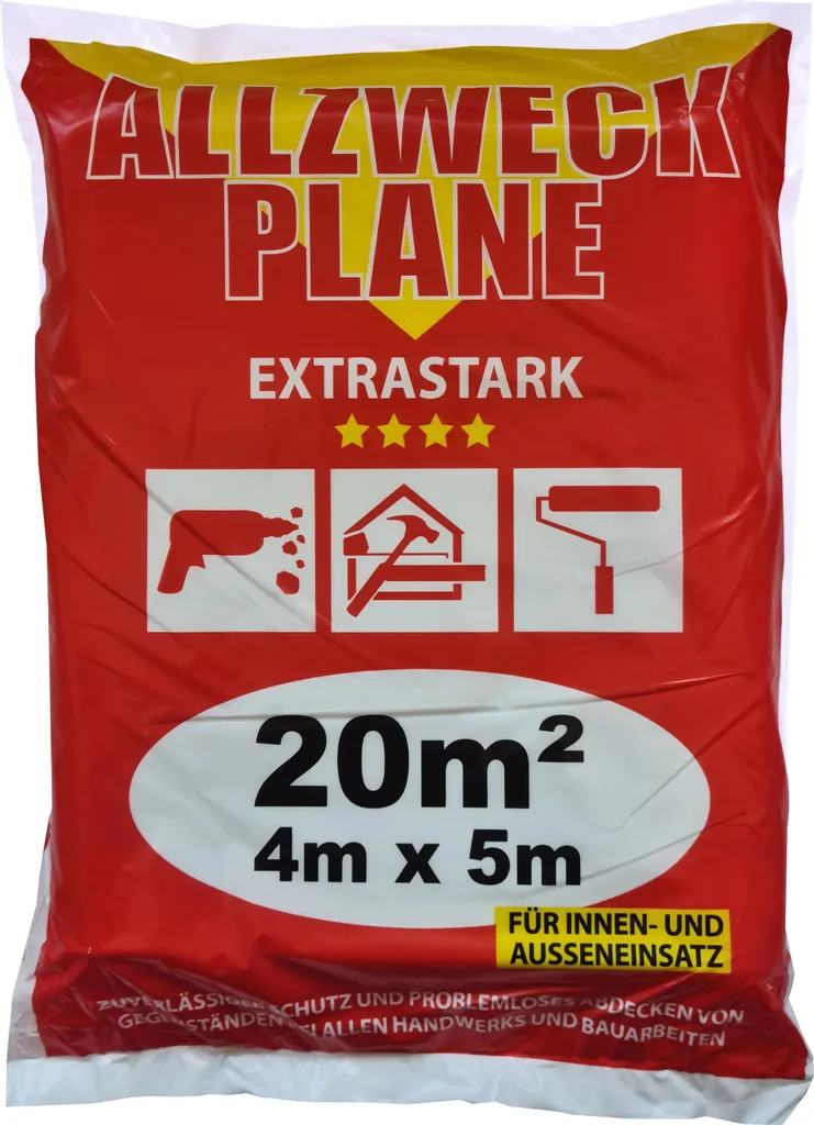 Bâche LDPE robuste 4x5 m JUFOL Extrastark transparente et durable