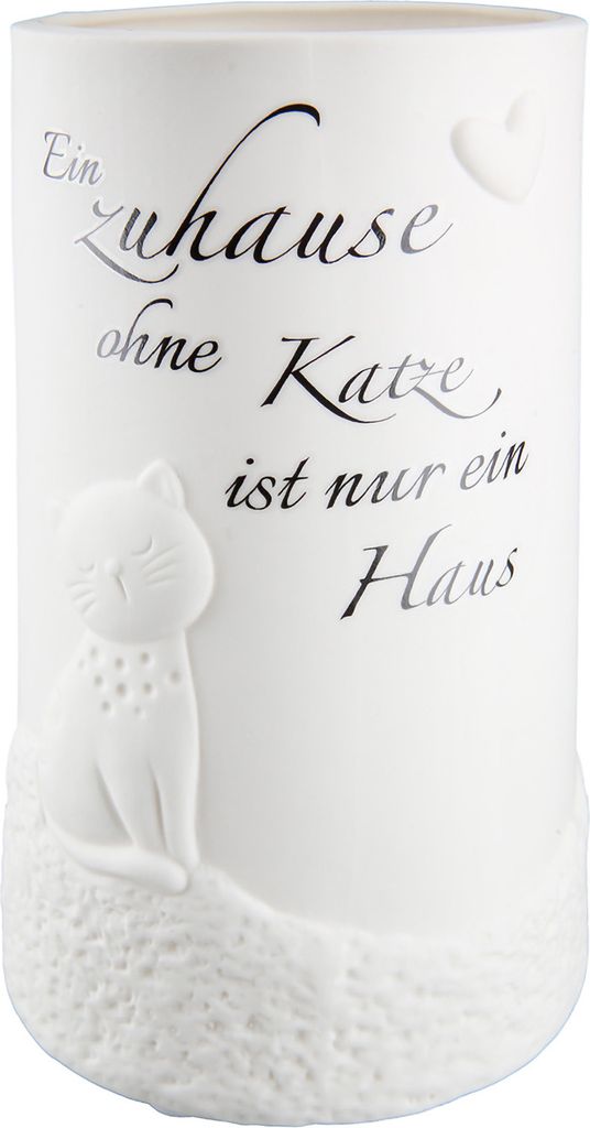 Gilde Porzellan LED-Lampe "Katzen zuhause" VE 2 32716