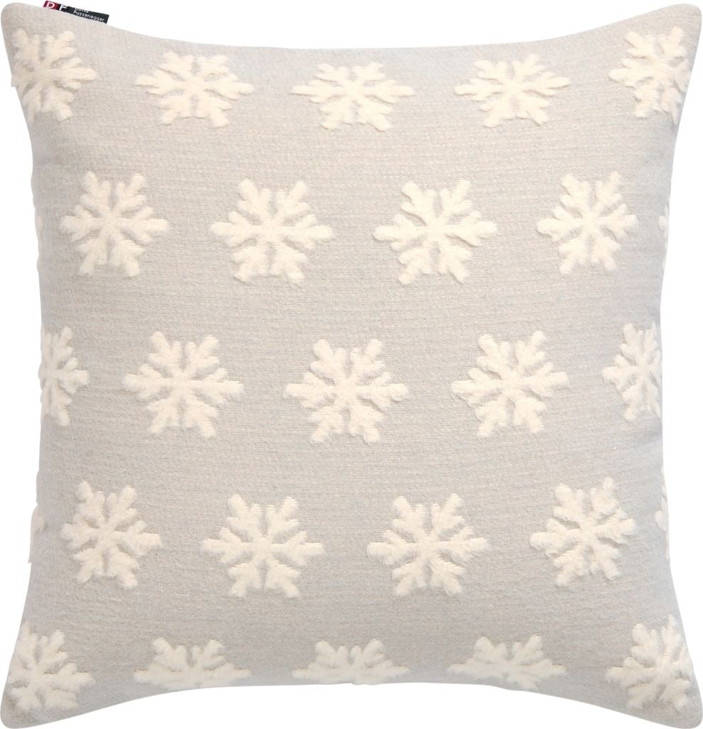 Weihnachts-Kissenbezug Aus Samt – 45x45 Cm, Mit Schneeflocken-Muster, Für Sofa & Bett