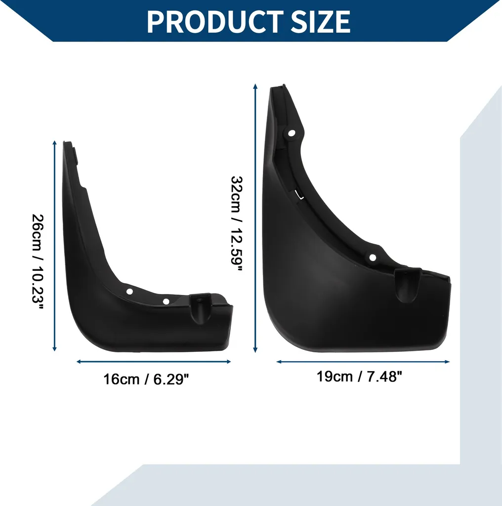 Bavettes de Boue Robustes Mercedes Classe C 2015-2021 Installation Facile