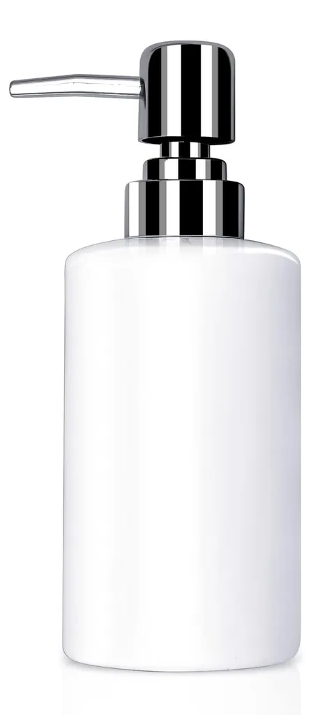 Distributeur de savon 300ml compact et robuste en céramique véritable