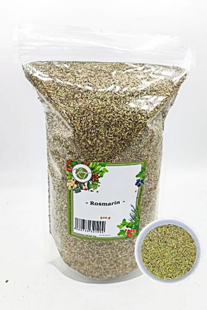 K T 500 g Rosmarin getrocknet und fein geschnitten - 1A Qualität