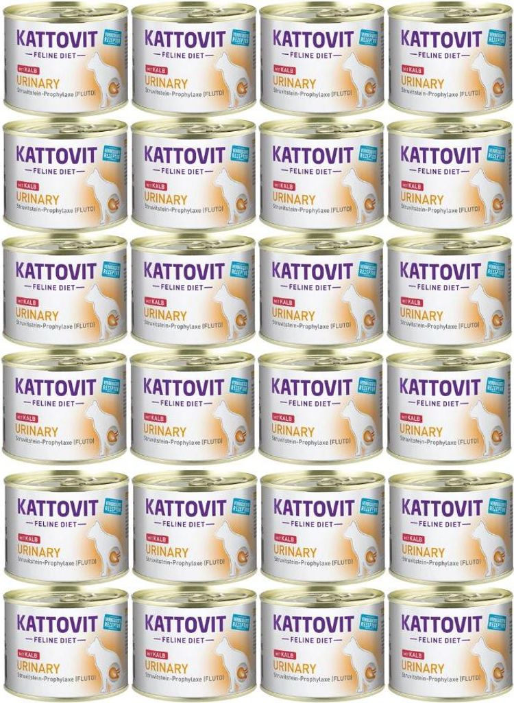 KATTOVIT Urinary Kalb 24x185g Spezialnahrung Katzen