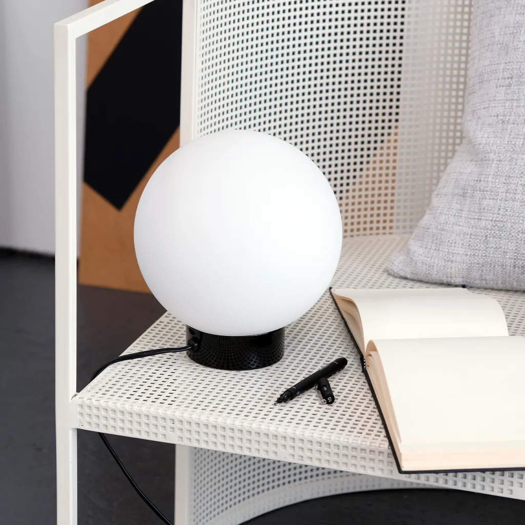 Lampe de bureau LED avec diffuseur en verre opale style Barcelone 220V