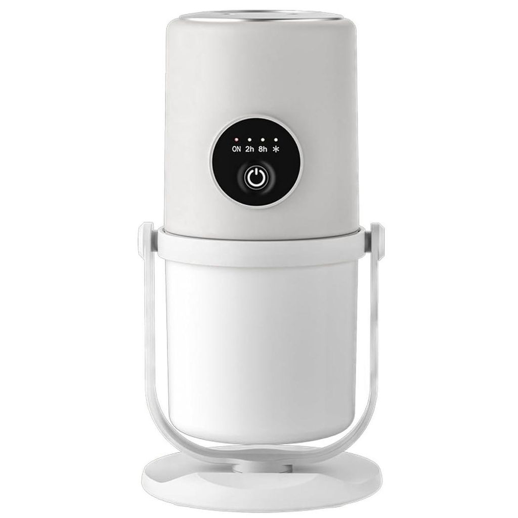 Humidifier Luftbefeuchter, geeignet für Schlafzimmer und Büro, mit warmem dimmbarem Nachtlicht, drehbarem Standfuß und 2/8-Stunden-Timerfunktion